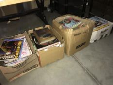 4 boxes of cookery/cooking recipe magazines and books