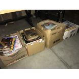 4 boxes of cookery/cooking recipe magazines and books