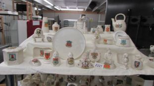 Approximately 25 pieces of Arcadia crested ware including rare examples.