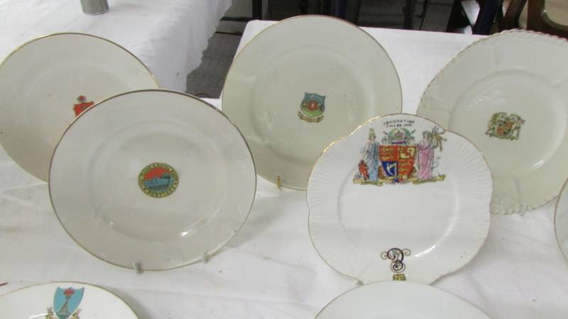 Twelve W H Goss crested tea plates. - Image 3 of 5