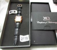 A boxed as new XO Retro automatic DNA wrist watch with metal from 1955 Mercedes Benz 3005L Gull