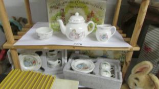 A boxed Wedgwood Beatrix Potter Mrs Tiggywink teapot,