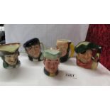 Four Royal Doulton character jugs - Smuggler, Capt.