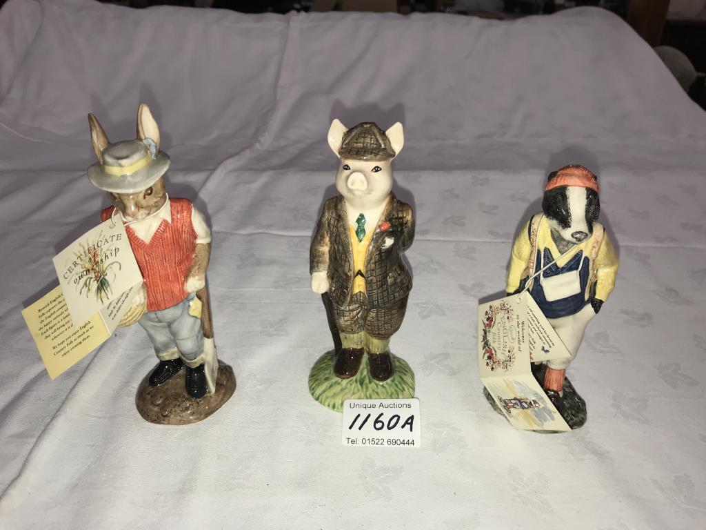 3 boxed Beswick Country Folk figures