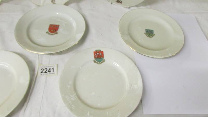 Twelve W H Goss crested tea plates. - Image 4 of 5