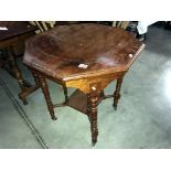 An Edwardian octagonal top table