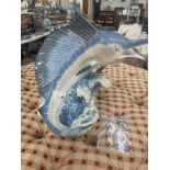 A Lladro Marlin (dorsal fin has a break but piece available for repair)