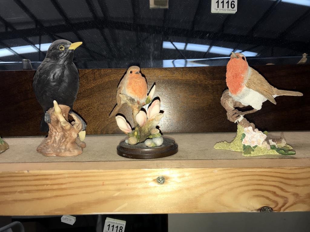 A quantity of resin and pottery garden bird ornaments - Image 4 of 6