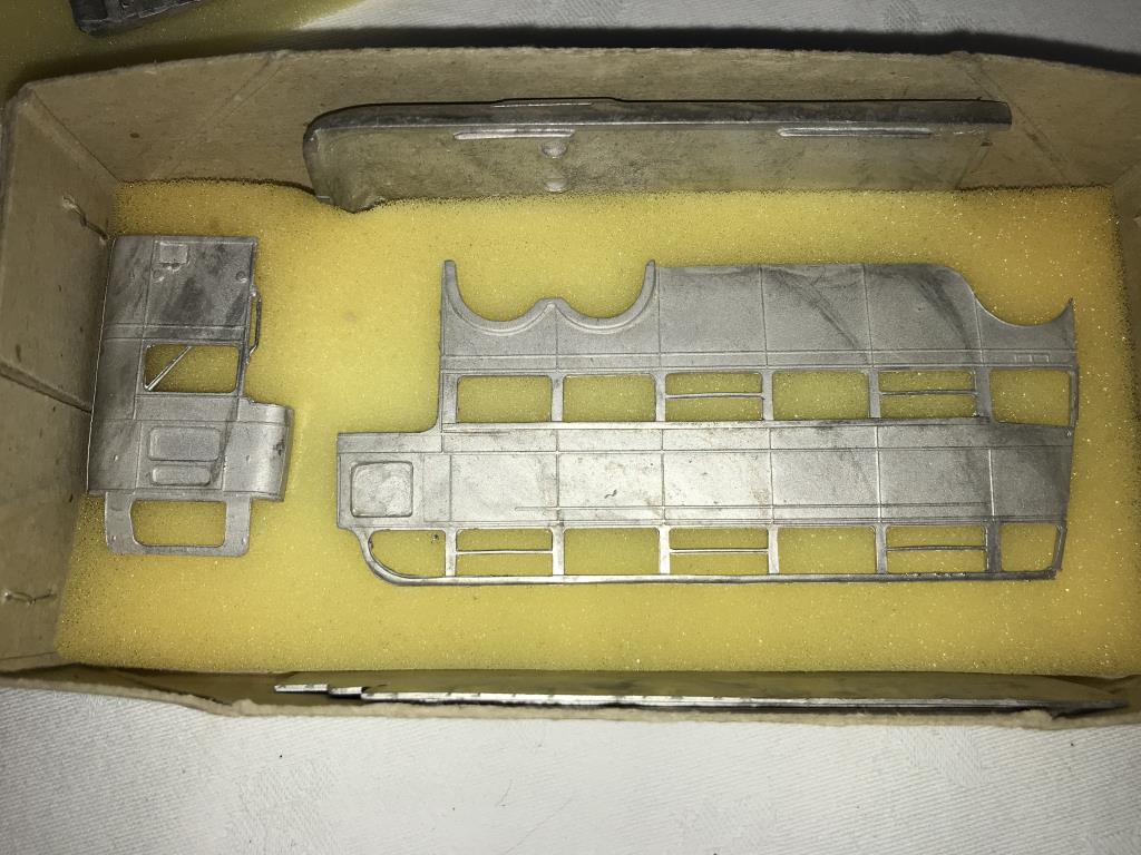 A boxed white metal kit by Pirate model of a trolleybus and a BEC kit of a no 14 Feltham car, - Image 5 of 5