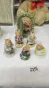 Six Royal Doulton Brambley Edge figures - Catkin, Flax Weaver, Wilfred Toadflax, Dusty Dogwood,