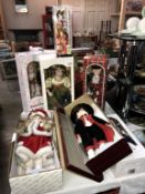 8 boxed collectors dolls including Fairy Queen etc,