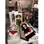 8 boxed collectors dolls including Fairy Queen etc,