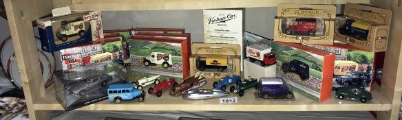 A quantity of diecast including Yorkshire tea,