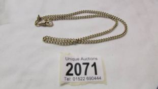 A 9ct gold neck chain, 47 cm. 13.3 grams.