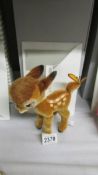 A boxed Steiff limited edition Bambi with certificate, 1299/2000.