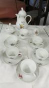 A Dresden 15 piece coffee set.