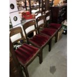 A set of 4 x 1930's oak chairs