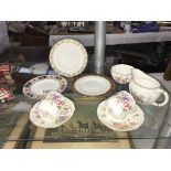 A quantity of various pieces of Royal Crown Derby china, 3 small plates, cups/saucers,