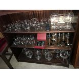 A selection of drinking glasses and dessert bowls etc