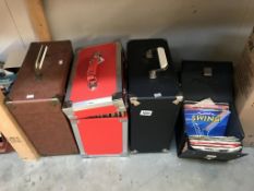 5 cases of vinyl records