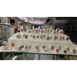 Fifty pieces of Arcadia crested china, various crests,