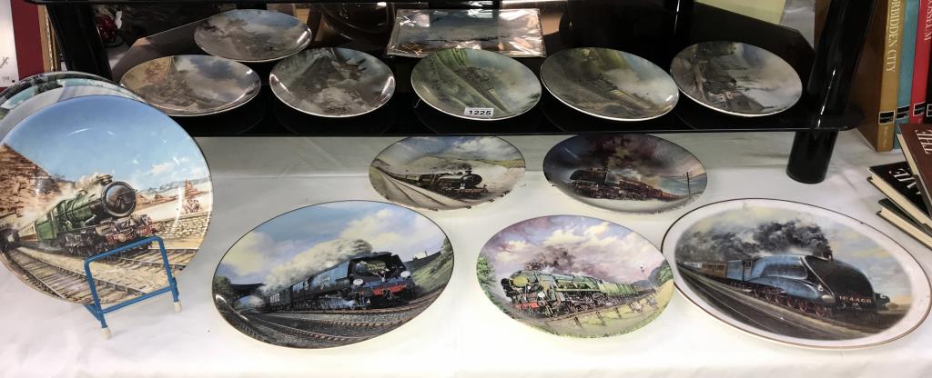 A quantity of train collectors plates by Wedgwood,