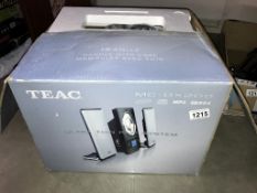 A Teac ultra thin Hi-Fi system,