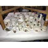 A good selection of crested china