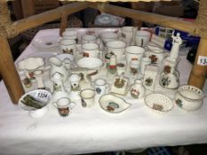 A good selection of crested china
