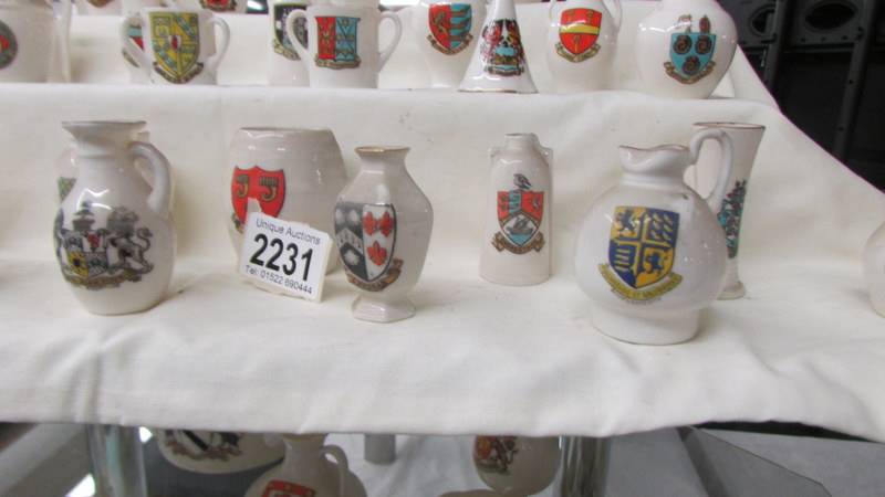 Forty pieces of W H Goss crested china. - Image 2 of 7