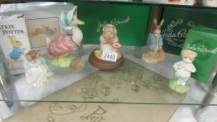 Six boxed Beswick 'The Pig that had a Little Meat', Jemima Puddleduck, Peter Pocket Handkerchief,