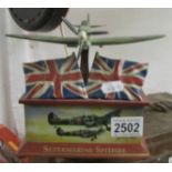 A limited edition 'Wings of Victory' Spitfire sculpture.