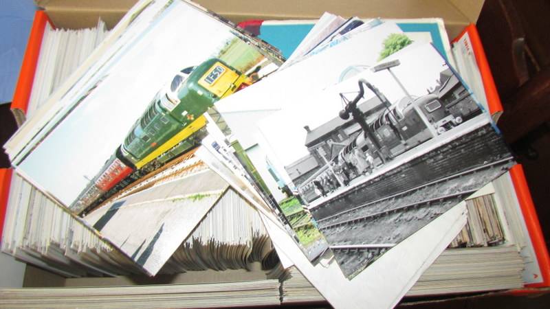 A large collection of railwayana including black & white and coloured photographs of trains from - Image 4 of 10