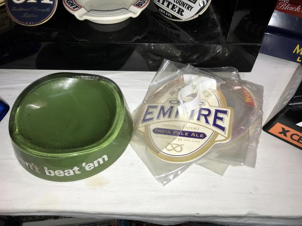 A large lot of breweriana pub ashtrays, - Image 11 of 12