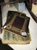 Mid 19th century scrap book including pencil sketches, poems etc,