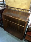 An Edwardian mahogany wall bookcase