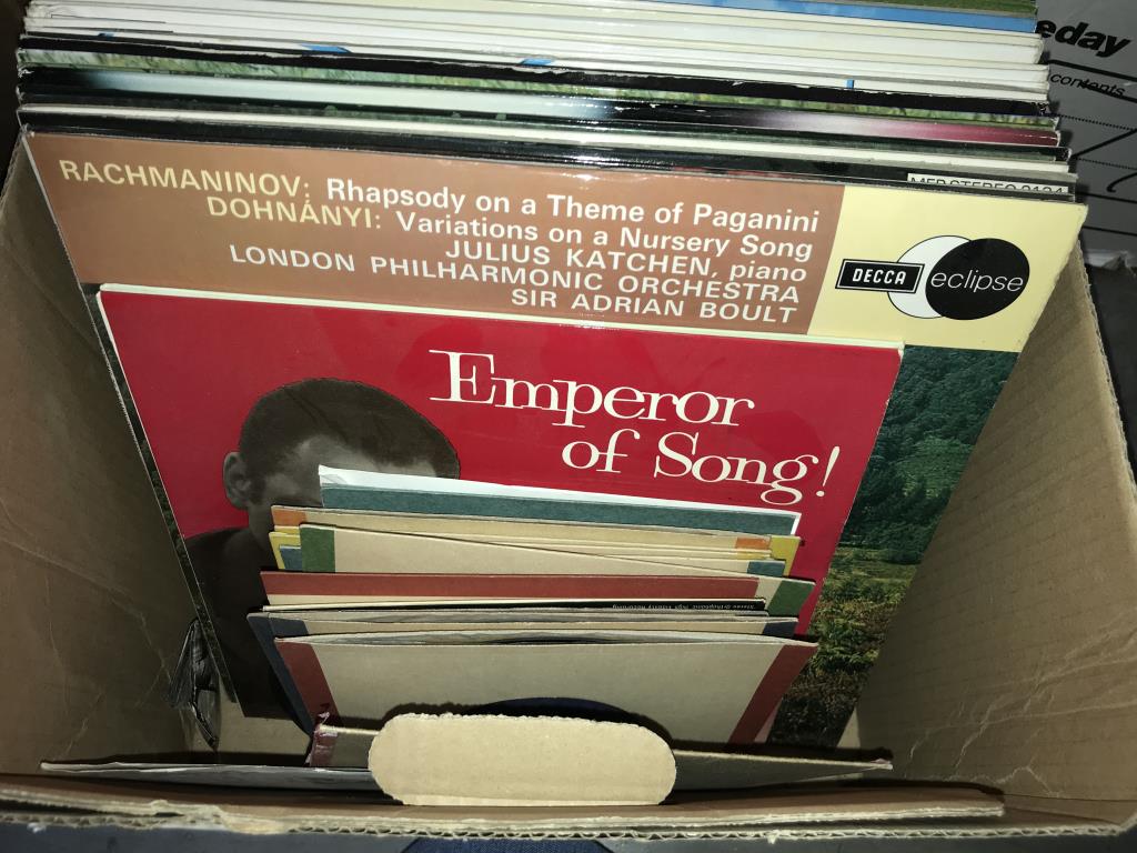 A quantity of LP's and singles in 2 boxes - Image 9 of 14