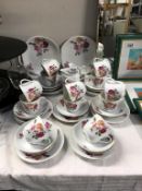 A 42 piece vintage Victoria china tea set