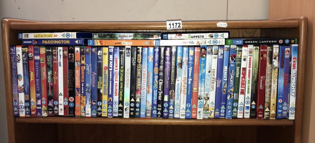 A good lot of children's DVD's including Disney plus 7 Blu-ray