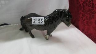 A Beswick Shetland pony.