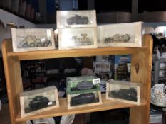 8 boxed Atlas edition Military vehicles