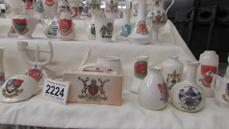 Fifty pieces of assorted crested china, various crests, - Image 2 of 5