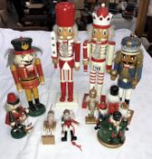 A quantity of German Nutcracker soldiers etc