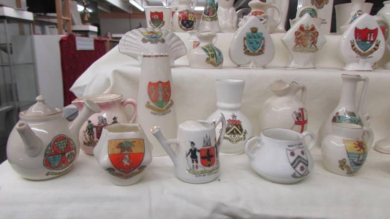 Fifty pieces of assorted crested china, various crests, - Image 3 of 5