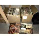 2 boxes of mixed vinyl 75 records (viewing recommended)