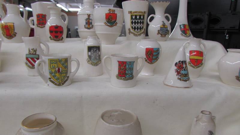 Forty pieces of W H Goss crested china. - Image 5 of 7
