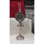 A superb quality chrome oil lamp.