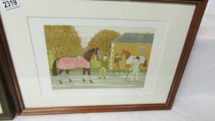 Vincent Haddelsey (1934-2010) Limited edition horse racing themed lithographic print 42/50 (XL11/L)