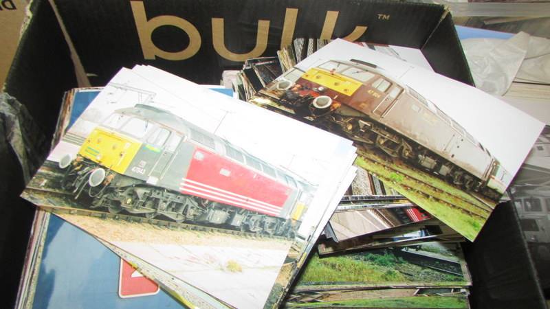 A large collection of railwayana including black & white and coloured photographs of trains from - Image 9 of 10