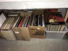 A large lot of vinyl records including Richard Clayderman etc